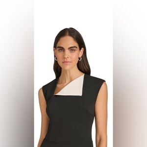 Calvin Klein Fold Over Neck Evening Dress size 8 NEW